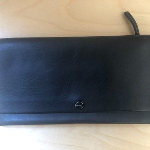 Leather accordion clutch - Shinola